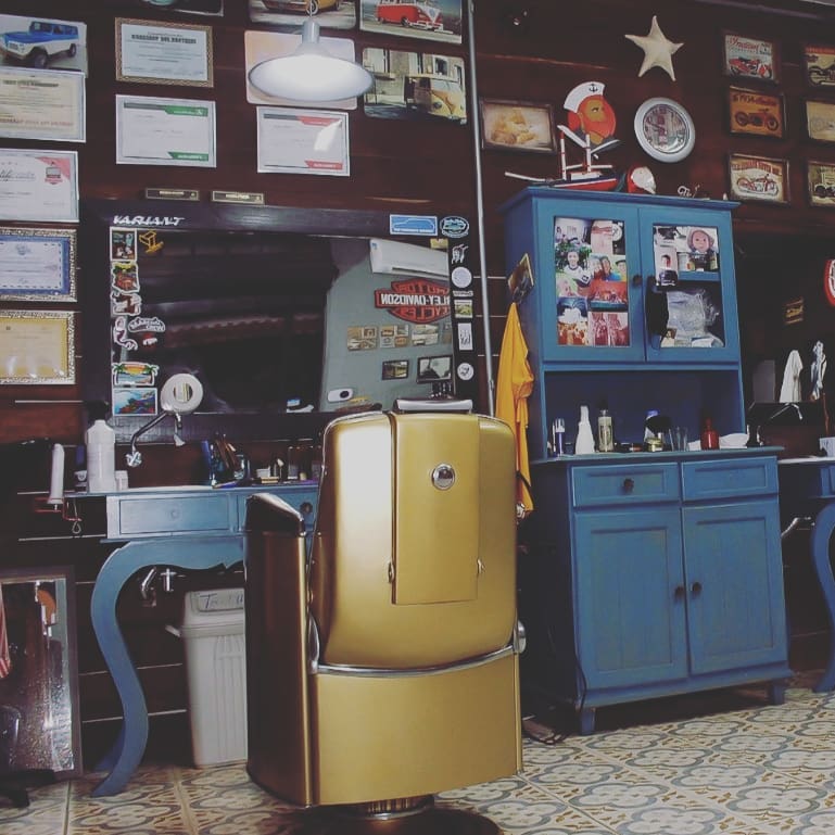 imagem do interior da barbearia